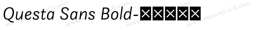 Questa Sans Bold字体转换